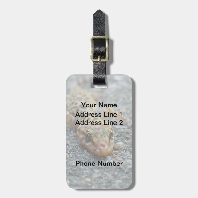 Eidechsen-Gepäckanhänger Gepäckanhänger (Vorderseite vertikal)