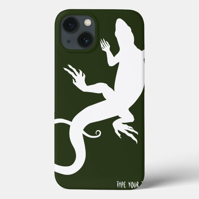 Eidechsen-Kunst iPad-Hülle personalisiert Reptilie Case-Mate iPhone Hülle (Rückseite)