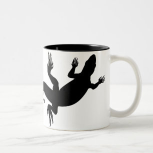 Eidechsen-Kunst-Kaffeetasse-coole Zweifarbige Tasse
