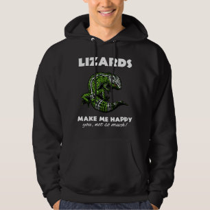 Eidechsen machen mich glückliches niedliches hoodie