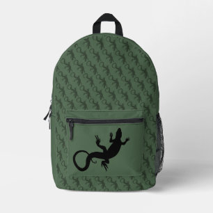 Eidechsen-Rucksack Reptilien-Kunst-Schultaschen an Bedruckter Rucksack