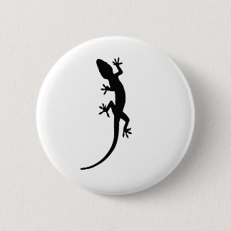 Eidechsen-Silhouette Button