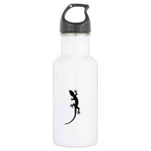 Eidechsen-Silhouette Edelstahlflasche