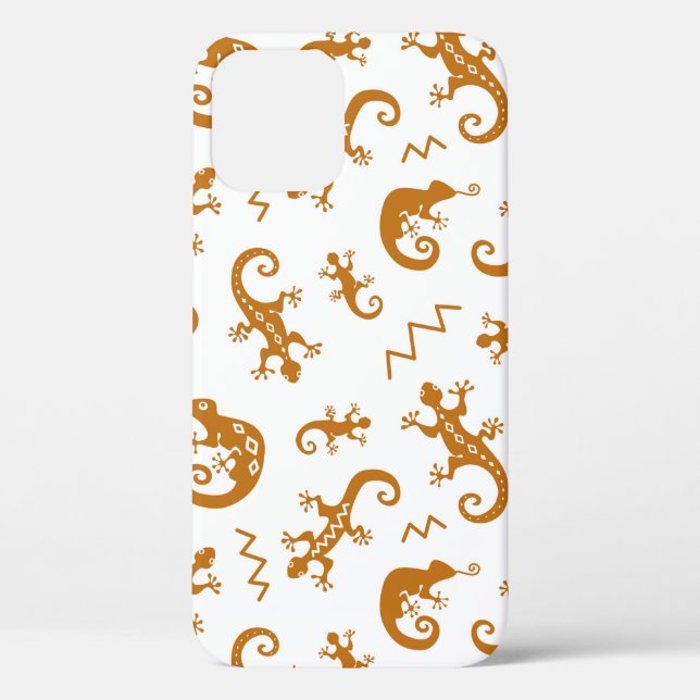 Eidechsen und Chamäleons nahtlos Case-Mate iPhone Hülle (Rückseite)
