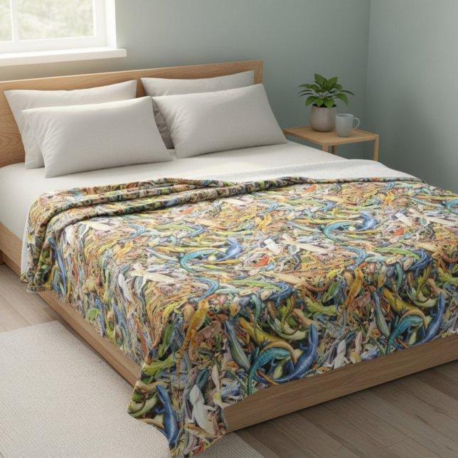 Eidechsenklumpen Fleecedecke (Von Creator hochgeladen)