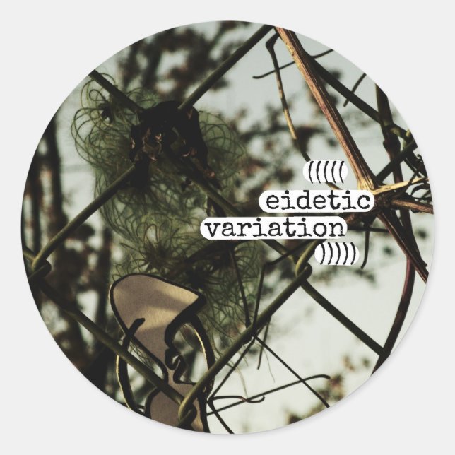 eidetische Variation Runder Aufkleber (Vorderseite)