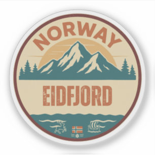 Eidfjord, Norwegen Norwegen Aufkleber