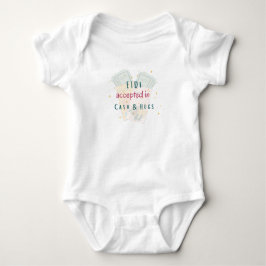 "Eidi akzeptiert in Cash & Hugs" Funny Baby Bodysu Baby Strampler
