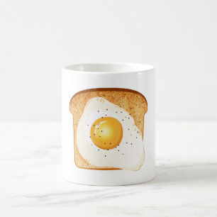 Eier auf Toast Kaffeetasse