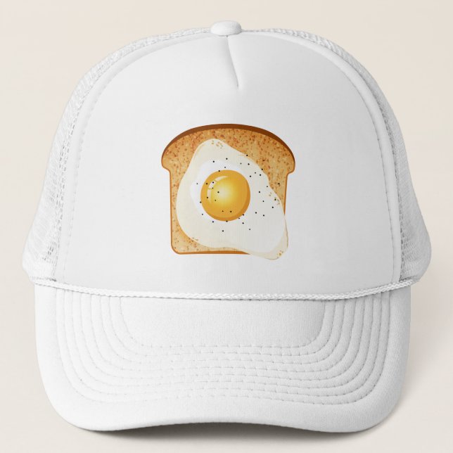 Eier auf Toast Truckerkappe (Vorderseite)
