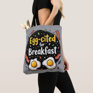 Eier aufregend zum Frühstück Lustiges Foodie Pun D