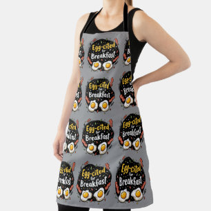 Eier aufregend zum Frühstück Lustiges Foodie Pun D Schürze
