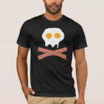 Eier Bacon Skull T-Shirt<br><div class="desc">Schädel und Knochen gekreuzt - der Frühstücksstil! Zwei Eier mit Eigelb und Weiß machen den Schädel,  zwei gekreuzte Bacon Streifen bilden die Knochen. Dieser lustige,  grafische T - Shirt zeigt Ihre Liebe des Frühstücks und ist sicher,  den Kopf zu drehen!</div>