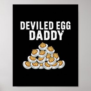 Eier-Daddy Retro-Vibes Thanksgiving Vatertag Poster