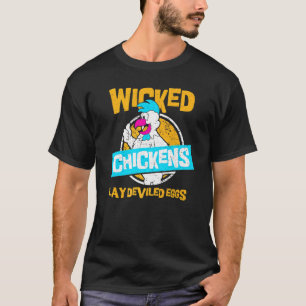 Eier, die böse Hühner legen, Teufelseier - Huhn T-Shirt