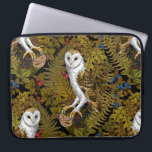 Eier, Farne, Eichen und Beeren 2 Laptopschutzhülle<br><div class="desc">а Eulen,  Mäuse,  Waldbeeren und Farne,  nahtlos</div>