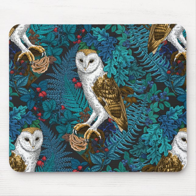 Eier, Farne, Eichen und Beeren 3 Mousepad (Vorne)