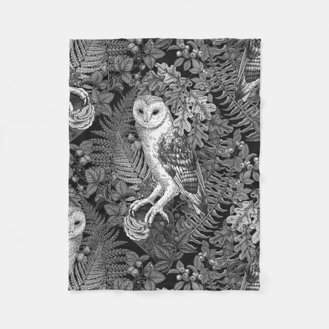 Eier, Farne, Eichen und Beeren 4 Fleecedecke (Vorderseite)