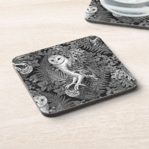 Eier, Farne, Eichen und Beeren 4 Getränkeuntersetzer