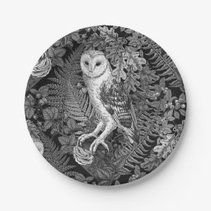 Eier, Farne, Eichen und Beeren 4 Pappteller