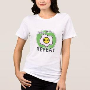 Eier, Milch, Wiederbelebung der kleinen Heimat Tri-Blend Shirt