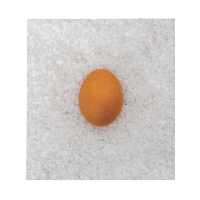 Eier mit Salz Notizblock (Vorderseite)