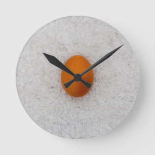 Eier mit Salz Runde Wanduhr