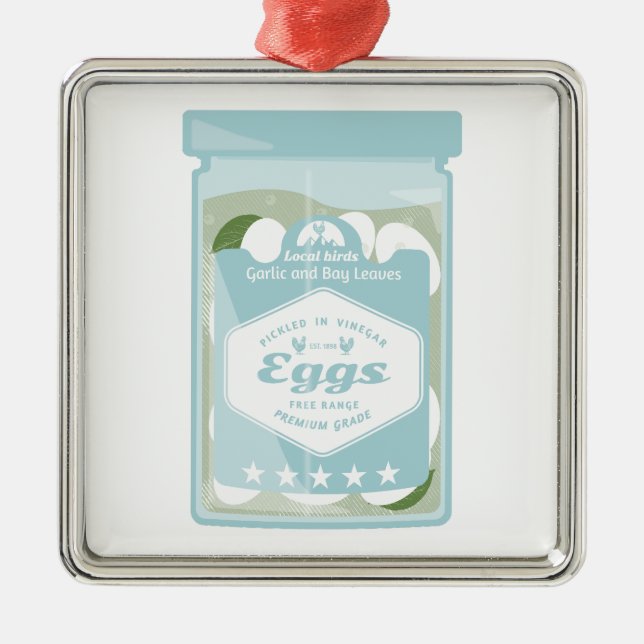 Eier Ornament Aus Metall (Vorne)