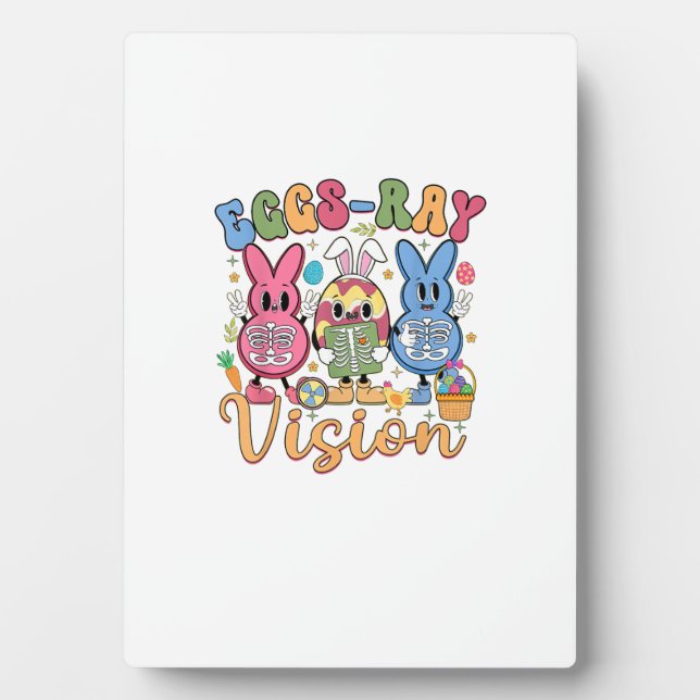 Eier Röntgenblick Frohen Ostertag Röntgenassistent Fotoplatte (Vorderseite)