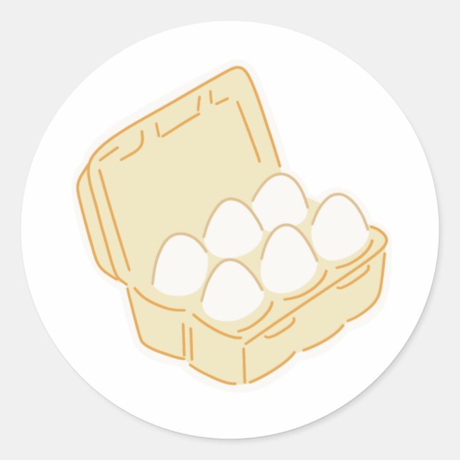 Eier Runder Aufkleber (Vorderseite)