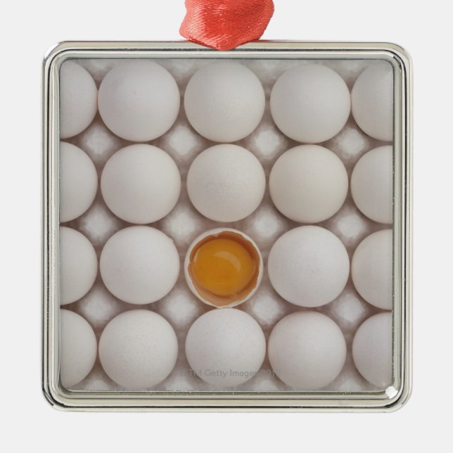 Eier Silbernes Ornament (Vorne)