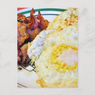 Eier Speck Frühstück Postkarte