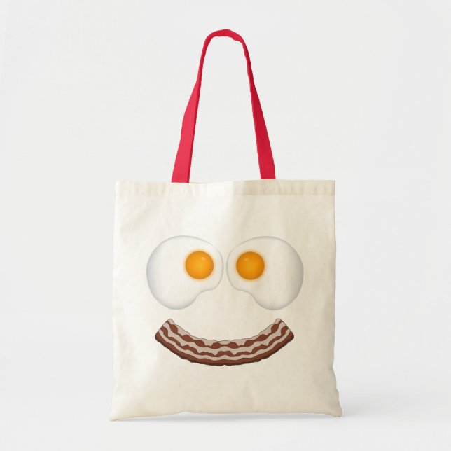 Eier und Bacon Grin Bag Tragetasche (Vorne)