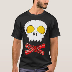 Eier und Bacon Keto Diät Breakfast Pirate Skull P T-Shirt