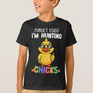 Eier Vergessen Ich Jage Küken Lustige Ostern Junge T-Shirt