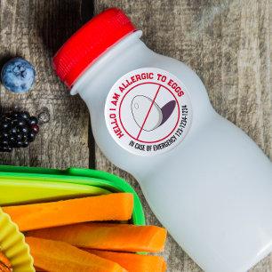 Eierallergie Runder Aufkleber