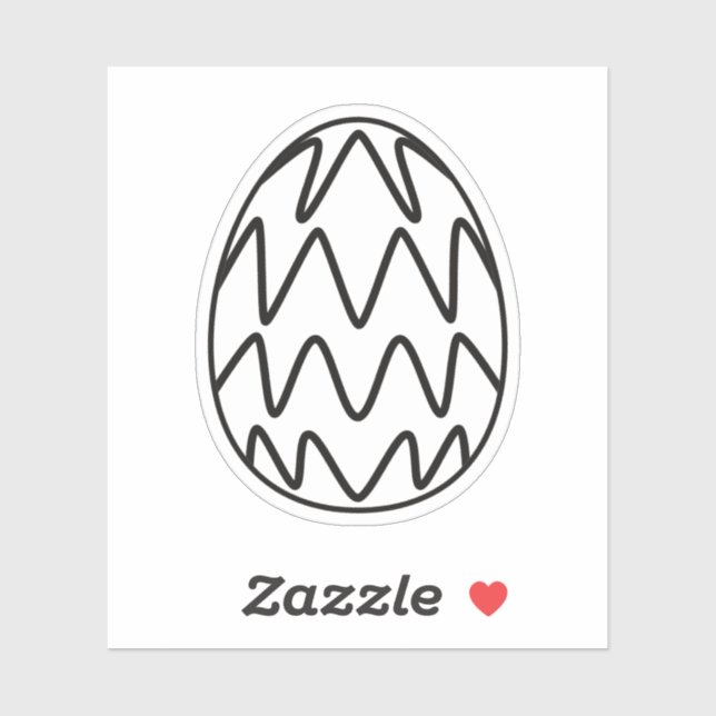 Eieraufkleber für Ostern Aufkleber (Blatt)