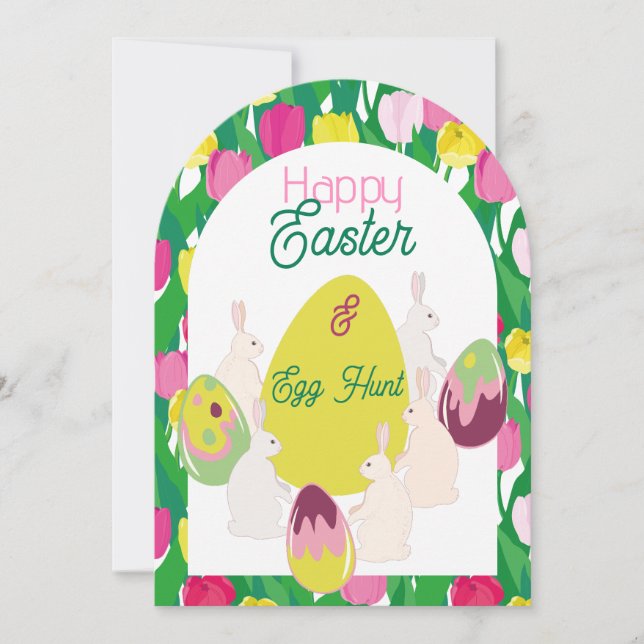 Eierjagd. Einladung (Vorderseite)