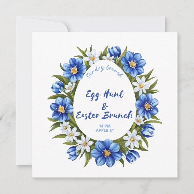 Eierjagd, Osterbrunch Save The Date (Vorderseite)