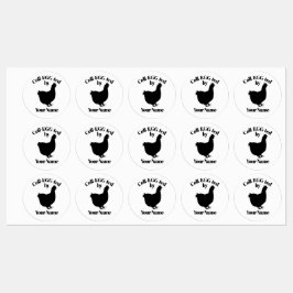 Eierkarton-Aufkleber Coll-EGG von IHREM NAMEN Etiketten