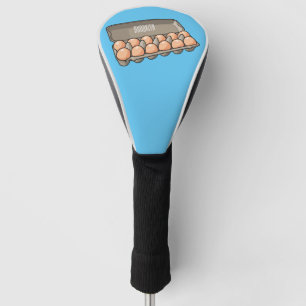 Eierkarton-Cartoon Golf Headcover