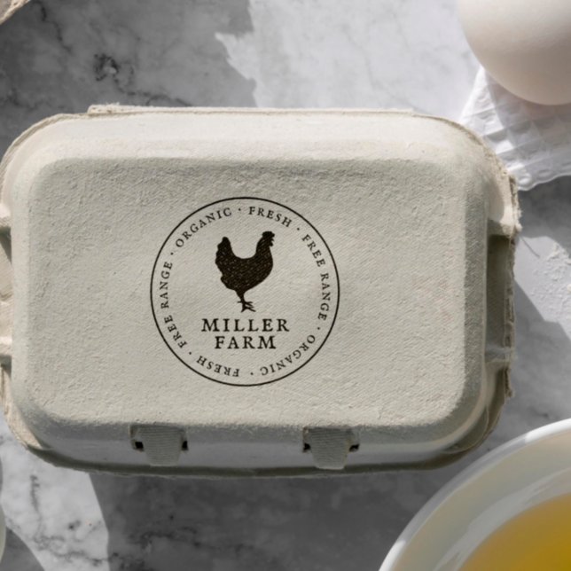 Eierkarton für Vintage Familienbetriebe Permastempel (Rubber Stamp Mock-up)