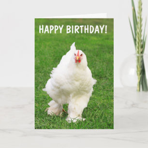 Eierkellner Hühnerrooster Joke Birthday Karte