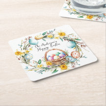 Eierkorb mit dekorativen Eiern I Blumenoster