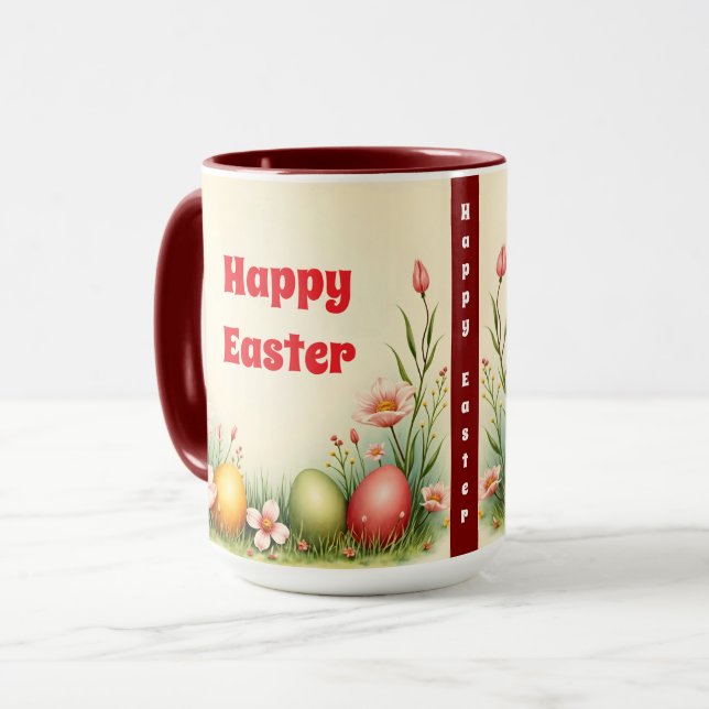 EierOstern Vintag Populäre Sammlung Tasse (Vorderseite Links)