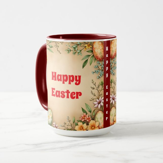 EierOstern Vintage Trendsammlung Tasse (Vorderseite Links)