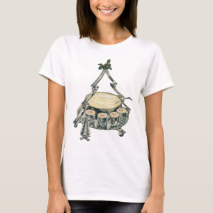 Eierpunsch in einer Vintage-Weihnachtsbaum-Punschs T-Shirt