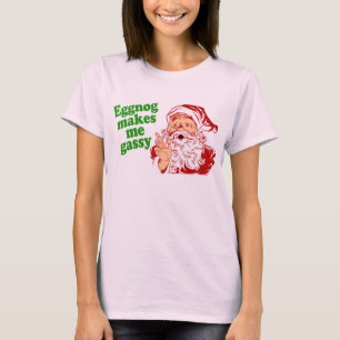 Eierpunsch lässt den Weihnachtsmann furzen T-Shirt