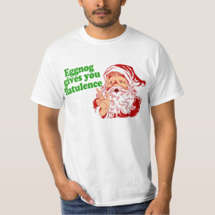 Eierpunsch lässt den Weihnachtsmann furzen T-Shirt