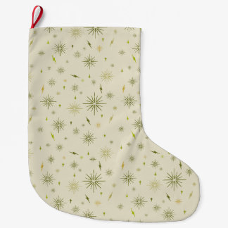 Eierpunsch-Schneeflocken - Avocado Großer Weihnachtsstrumpf